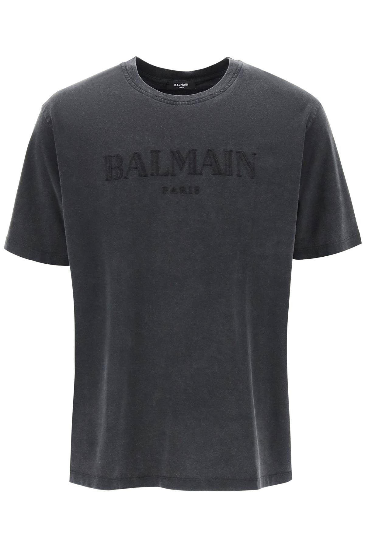 image of Balmain Vintage Balmain T-Shirt in Gris Gris, Men's (Size Small)