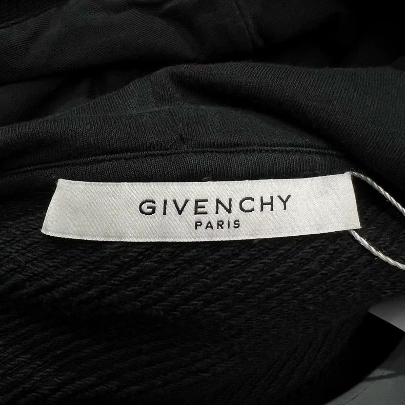 Givenchy Givenchy Black logo lettering print hooded sweatshirt Size US XL / EU 56 / 4 - 4 Thumbnail
