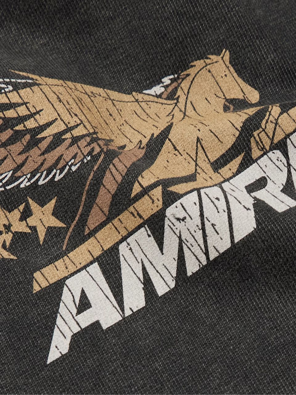 Amiri o1h1sh10525 Vintage Pegasus Os T-Shirt in Black Size US XS / EU 42 / 0 - 5 Thumbnail
