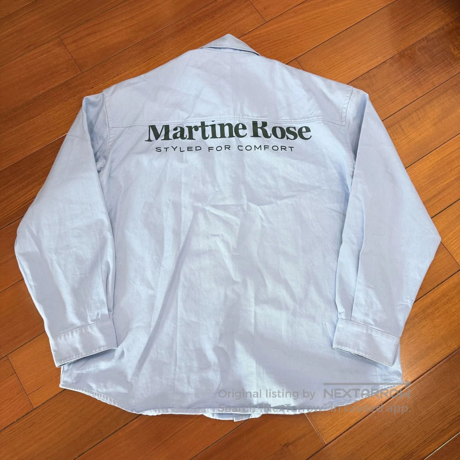Martine Rose Martine Rose Blue Loose Long. Size US M / EU 48-50 / 2 - 1 Thumbnail