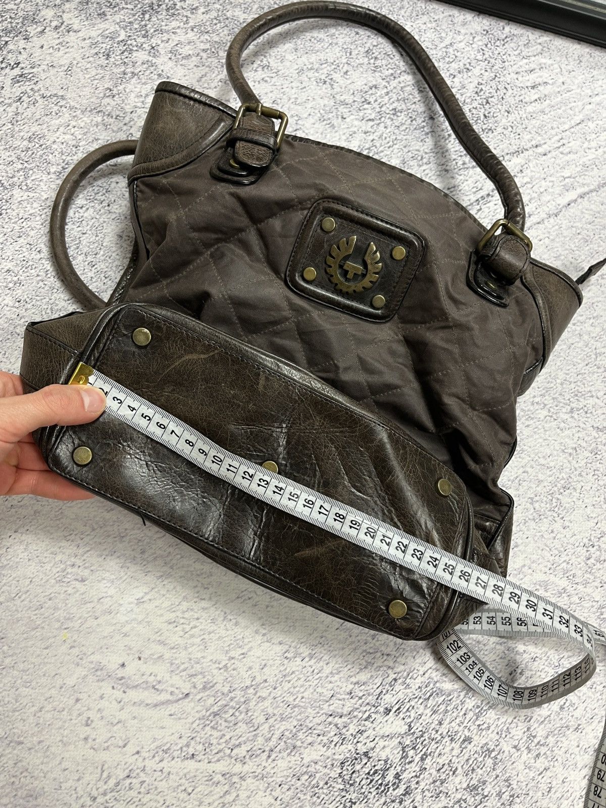 Belstaff × Vintage Vintage Belstaff Audrey Shoulder Bag Waxed Leather 90’s Size ONE SIZE - 23 Thumbnail