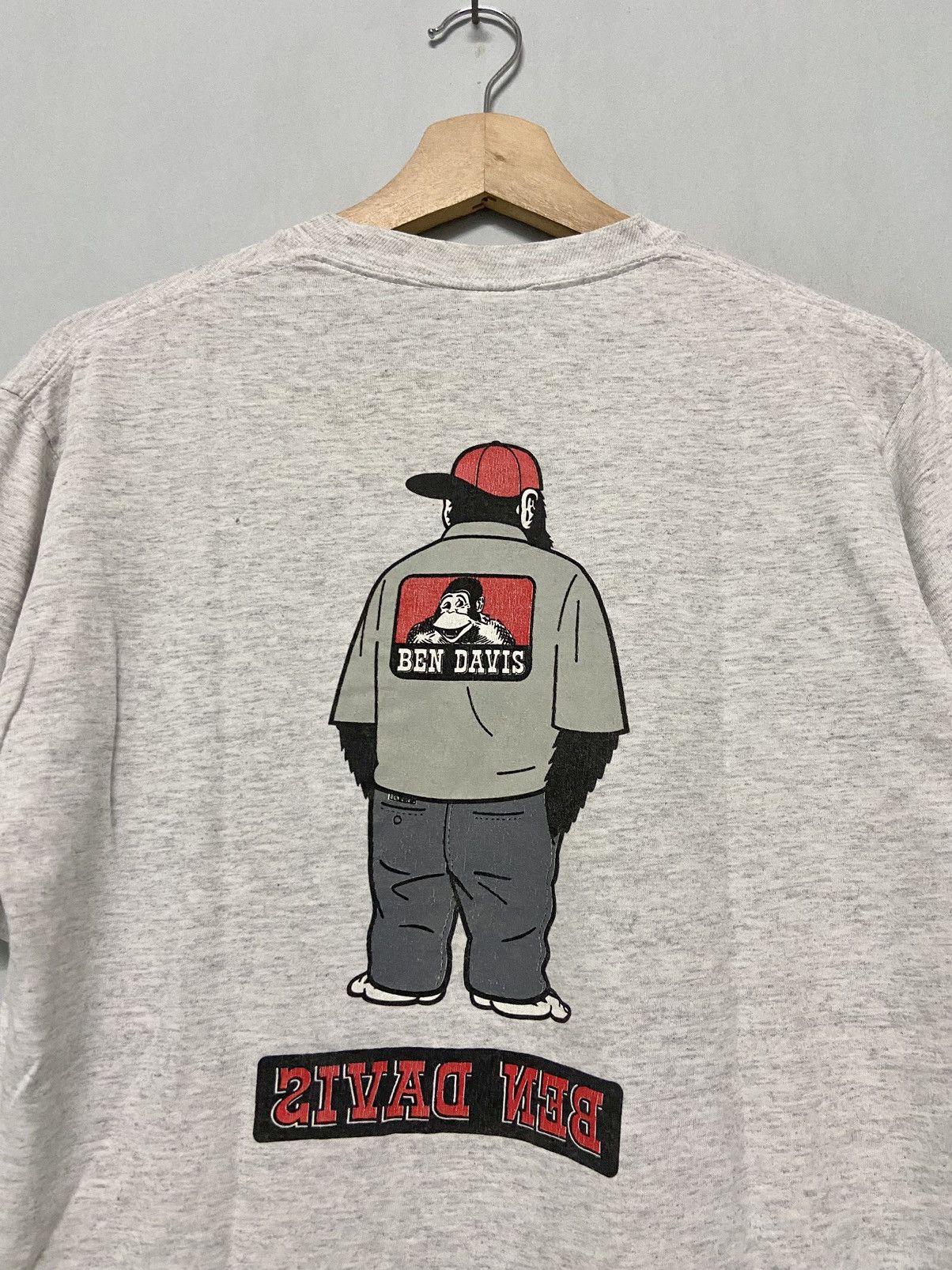 Ben Davis × Vintage Vintage 90s Ben Davis Mirror Print Jerzees Tshirt Size US M / EU 48-50 / 2 - 2 Thumbnail