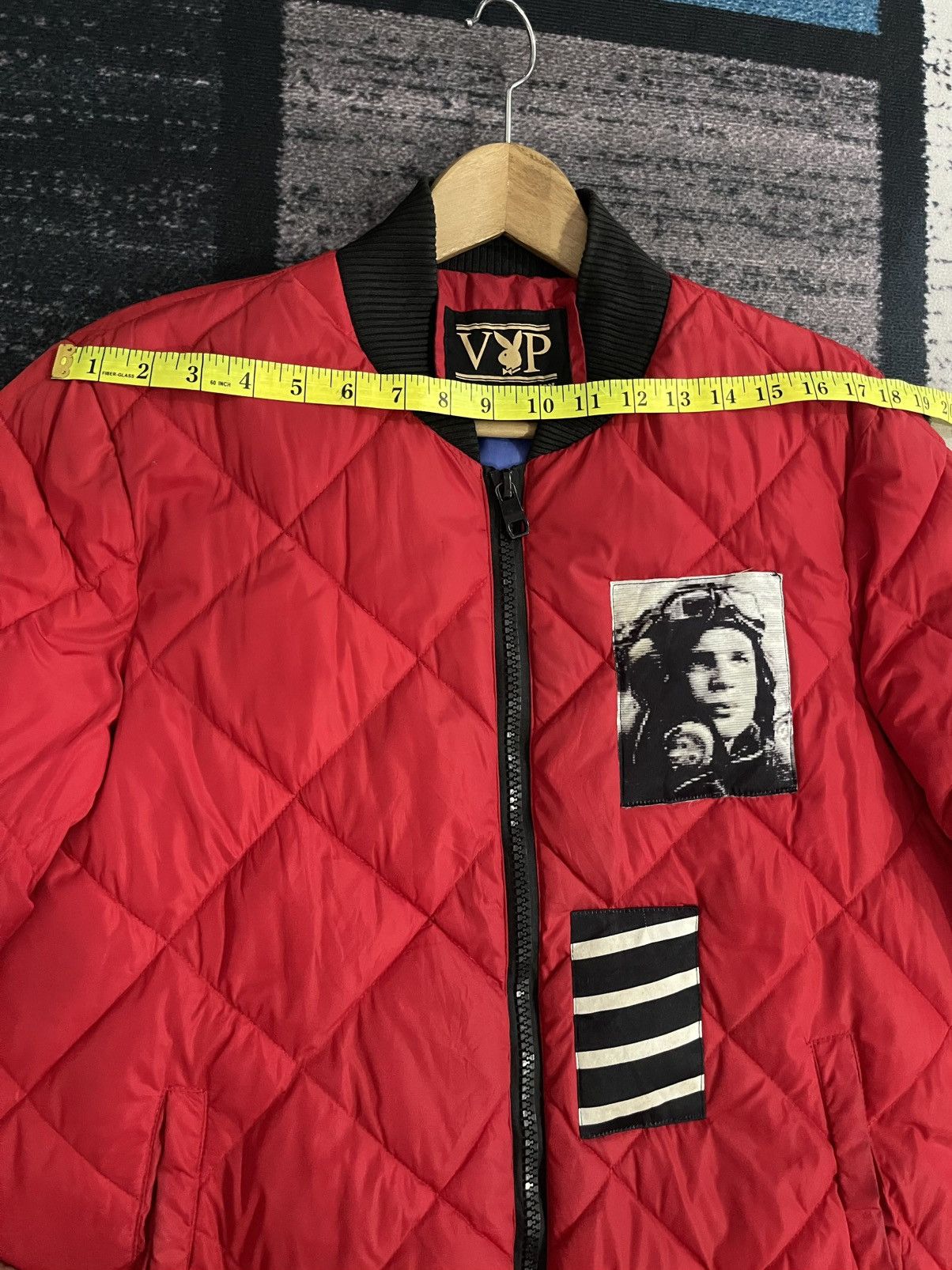 Playboy Playboy Quilted Design With Patches Bomber Jacket Size US XL / EU 56 / 4 - 19 Thumbnail