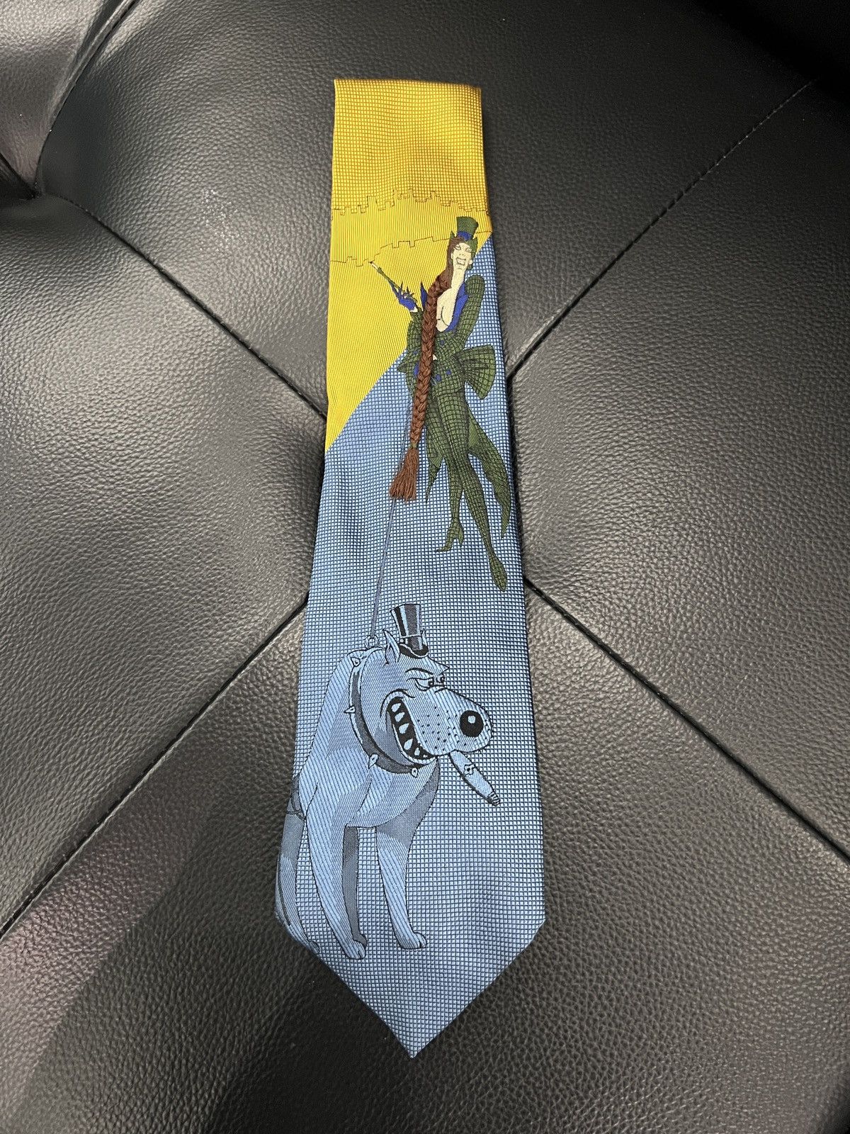 Jean Paul Gaultier Jean Paul Gaultier 90s, Lady's Long Braid, Cigar Bulldog Tie Size ONE SIZE - 1 Thumbnail