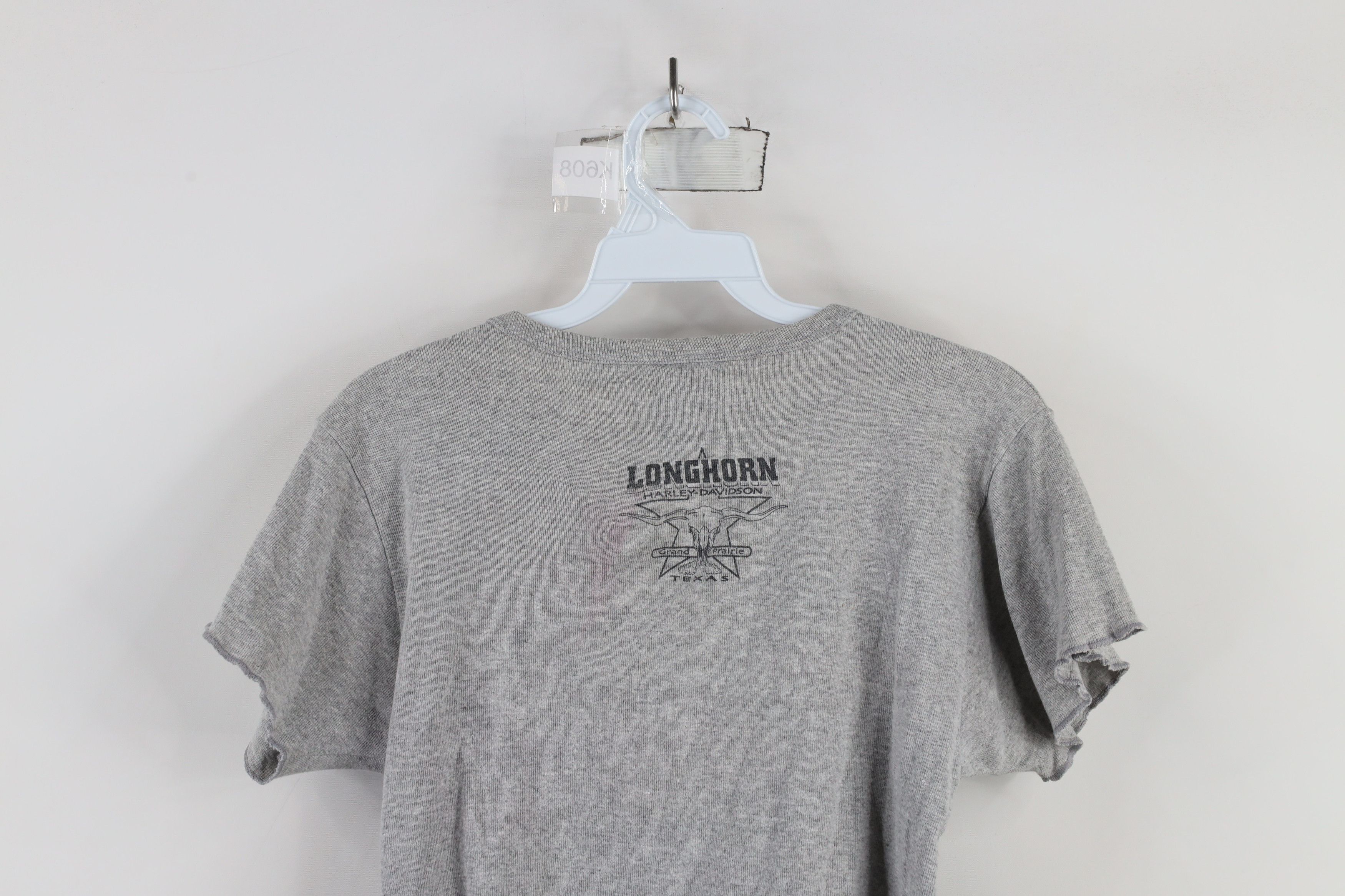 Harley Davidson × Vintage Vintage Y2K 2002 Harley Davidson Ribbed Knit T-Shirt USA Size M / US 6-8 / IT 42-44 - 12 Thumbnail