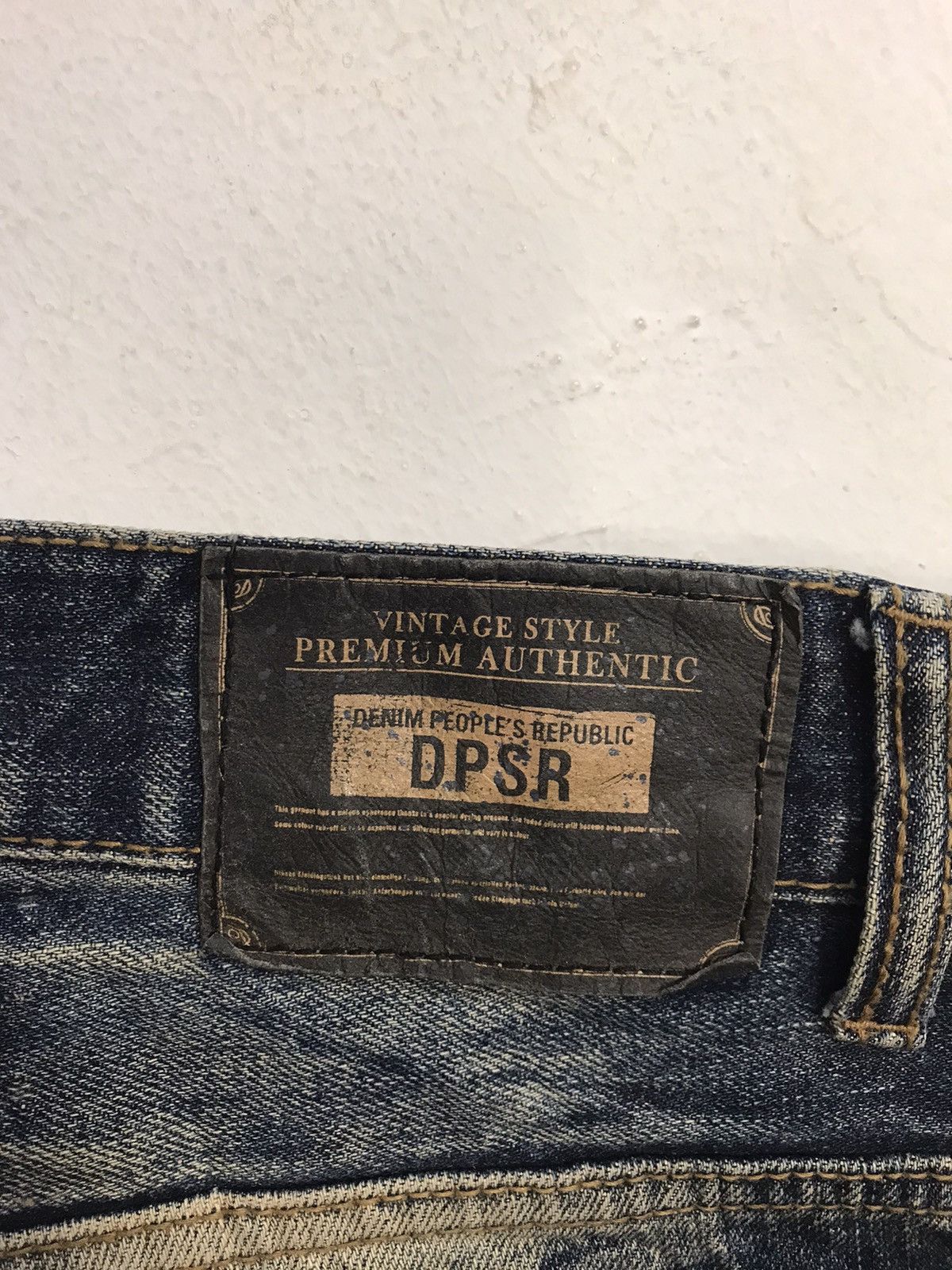Japanese Brand Dpsr Denim People Republic Whisker Indigo Denim Jean Size US 33 - 7 Thumbnail