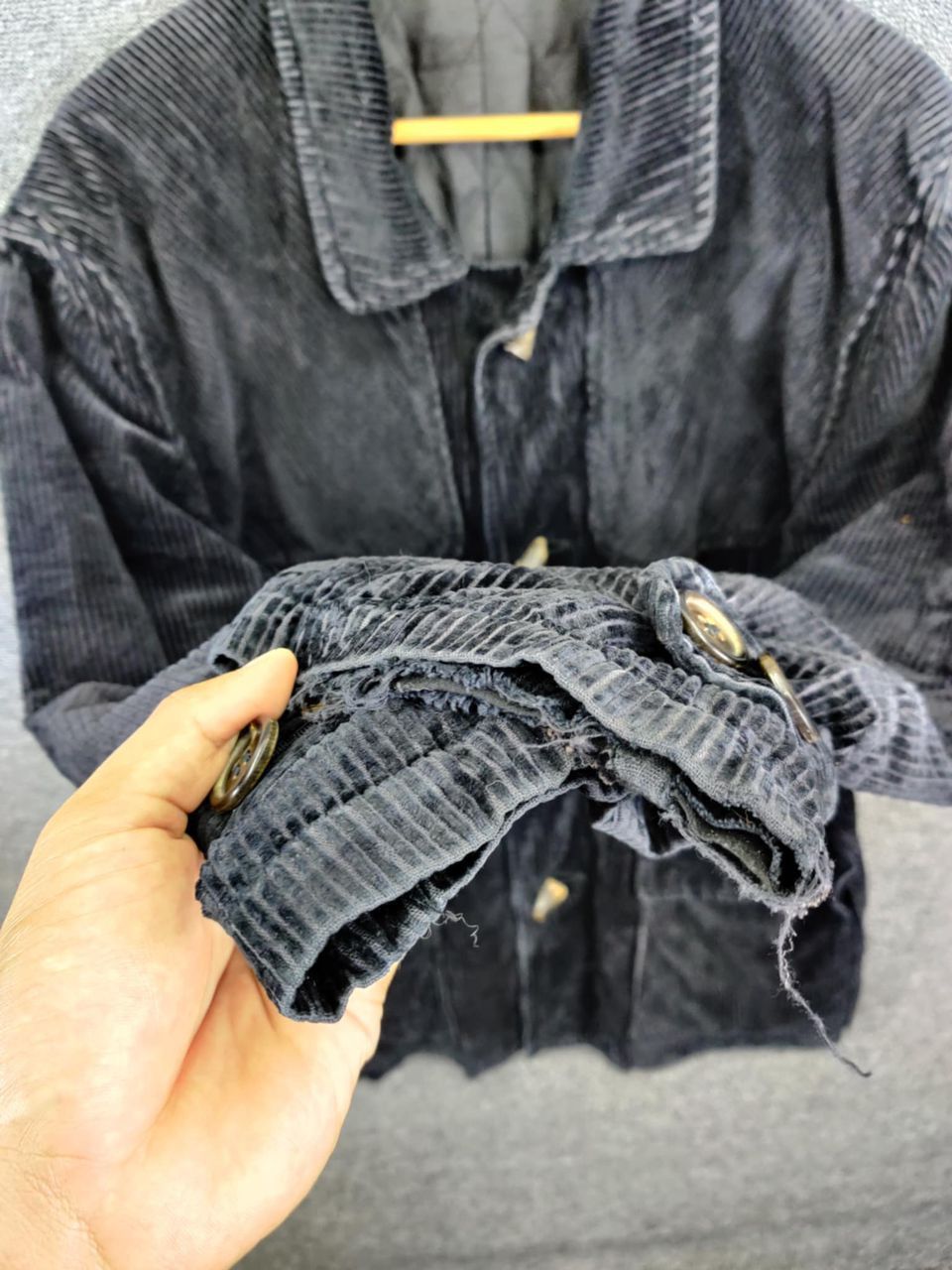 Kansai Yamamoto Vintage Kansai Man Velvet Corduroy Duffle Jacket Size US L / EU 52-54 / 3 - 10 Thumbnail