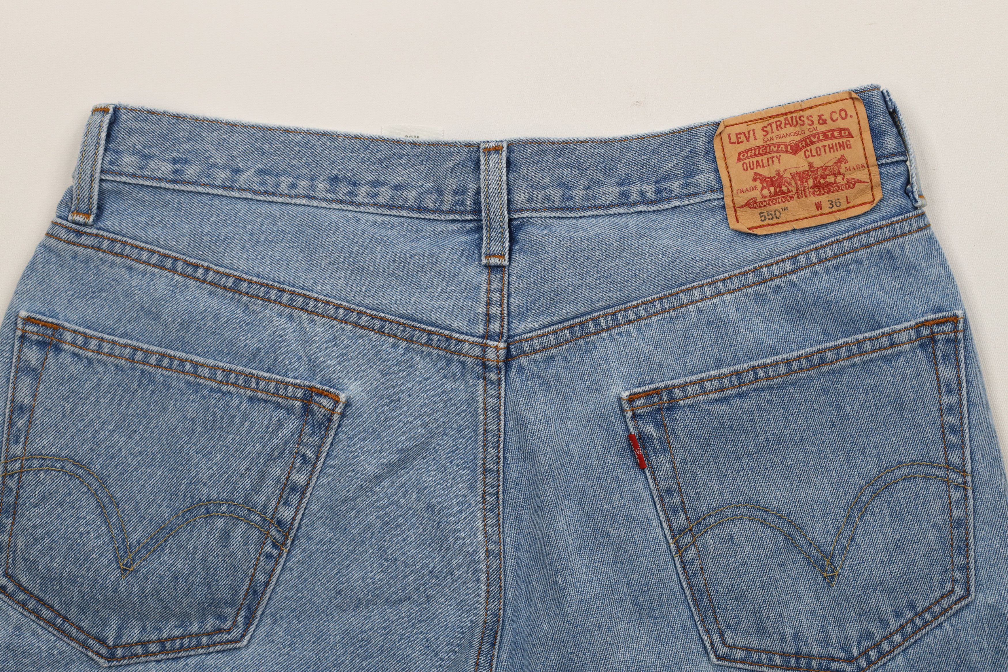 Levi's × Vintage Vintage Y2K 2005 Levis 550 Fit Denim Jean Shorts Jorts Size US 36 / EU 52 - 9 Thumbnail
