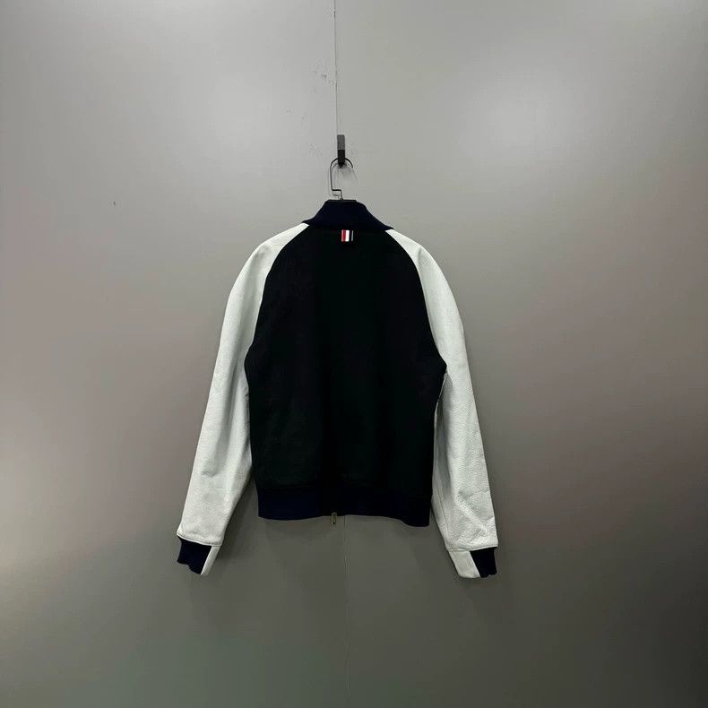 Thom Browne Thom Browne Black and white baseball uniform jacket 2506-Ne Size US M / EU 48-50 / 2 - 2 Thumbnail