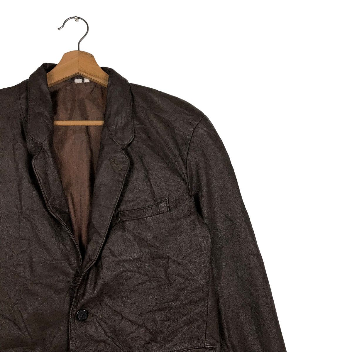 Japanese Brand 🔥VINTAGE GENUINE LEATHER JACKET BIG POCKET ISSEY MIYAKE Size US M / EU 48-50 / 2 - 8 Thumbnail