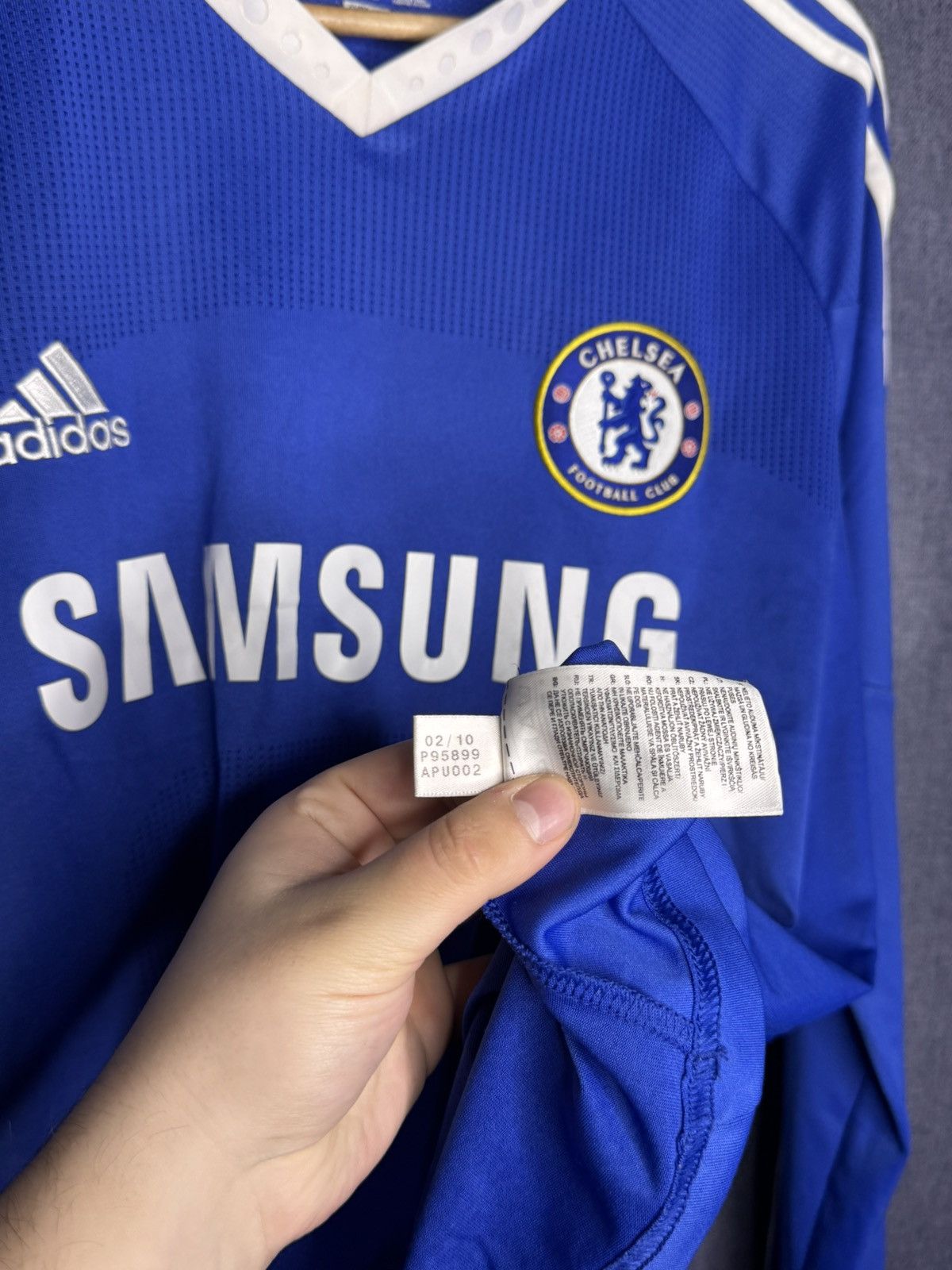 Adidas Vintage Adidas Chelsea Jersey Home Long Sleeve 2010/2011 Size US S / EU 44-46 / 1 - 8 Thumbnail