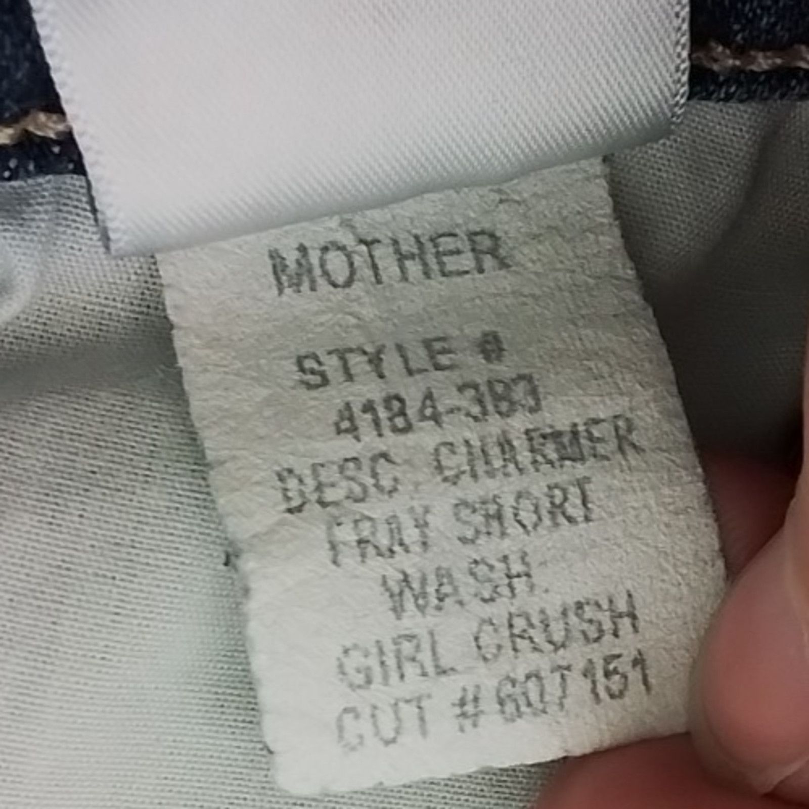 MOTHER Mother Charmer Shorts Women's 24 Dark Distressed 2" Inseam Size 24" / US 00 / IT 34 - 11 Thumbnail