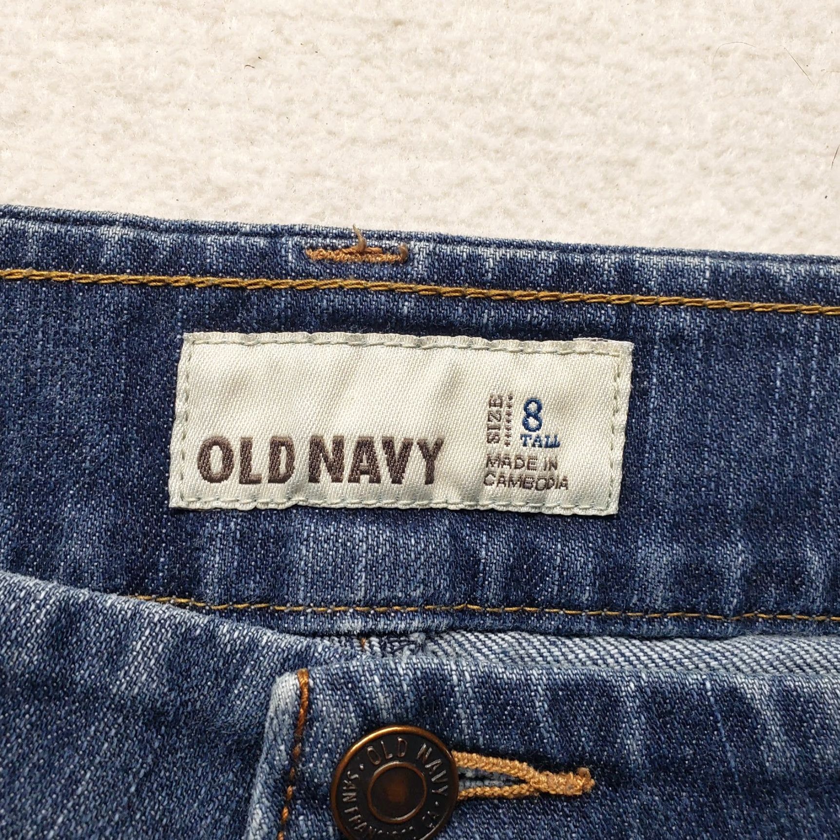 Old Navy Old Navy Jeans Denim Pants Skinny Blue Dark Wash Tall 8 Women's Adult Long Denim Jeans 30 In Inseam Blue 28 Waist Women Tall 8 Dark Denim Pants Size 30" / US 8 / IT 44 - 3 Thumbnail