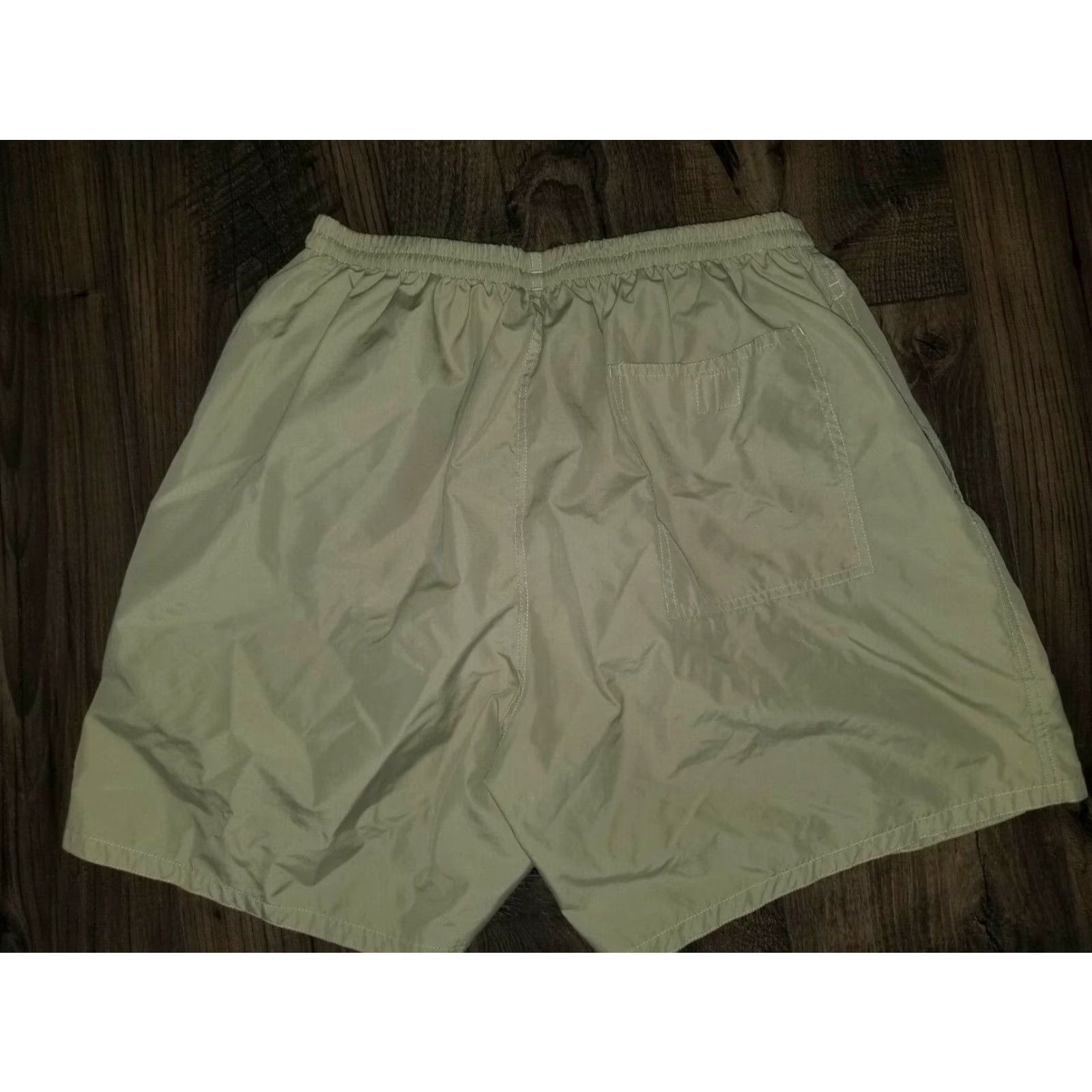 Nautica Vintage Nautica Mens L Swim Trunks Board Shorts Beige Logo 90s Mens Beachwear Size US 33 - 2 Thumbnail
