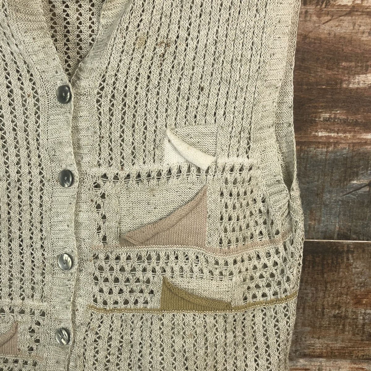 Homespun Knitwear × Japanese Brand Unga Grey Vest Knitwear #A1334 Size US S / EU 44-46 / 1 - 8 Thumbnail
