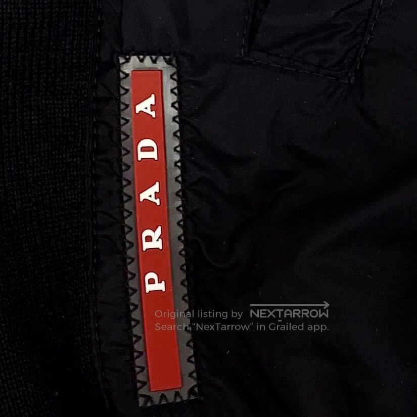 Prada Prada Black Wool Stand Collar Zipper Long Sleeve Jacket| Size US S / EU 44-46 / 1 - 5 Thumbnail