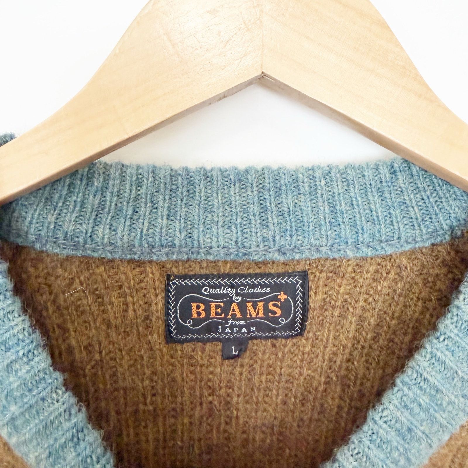 Beams Plus Beams Plus Multi Stripe 5G Wool Crewneck Sweater Sz L Size US L / EU 52-54 / 3 - 3 Thumbnail