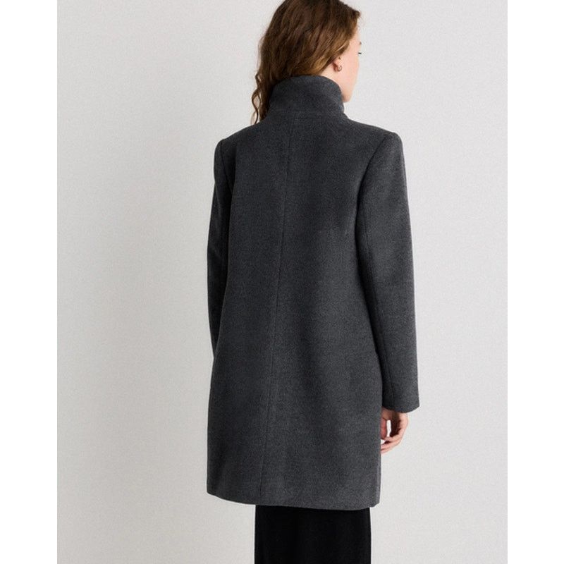 Quince Quince Women's Wool Cashmere Cocoon Coat Charcoal Size S Size S / US 4 / IT 40 - 3 Thumbnail