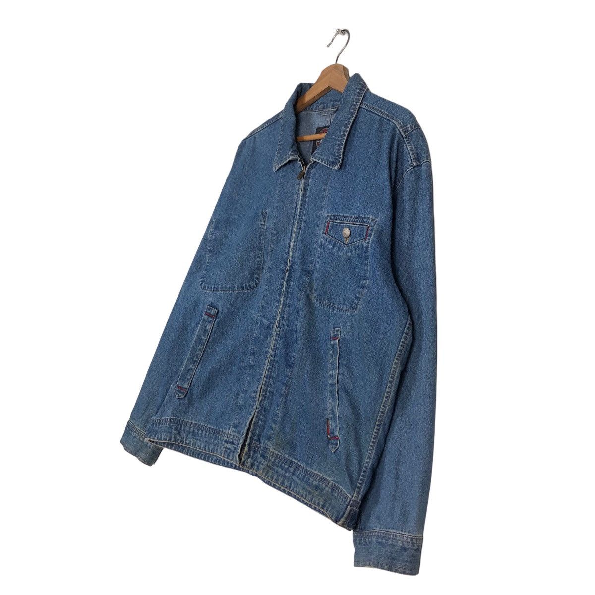 Japanese Brand 🔥Vintage Denim Chore Jacket Converse All Star USA Size US L / EU 52-54 / 3 - 7 Thumbnail
