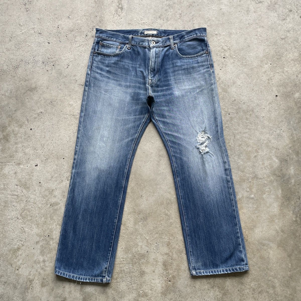 Japanese Brand W38💥 Vintage Japanese Faded Distressed Jeans Denim Pants Size US 38 / EU 54 - 1 Thumbnail
