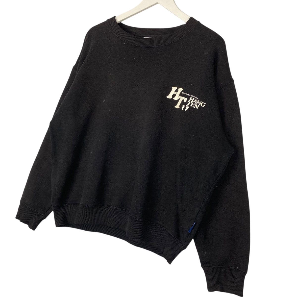 Vintage Vintage Hang Ten Surf Sweatshirt Crewneck Black Size M Size US M / EU 48-50 / 2 - 2 Thumbnail
