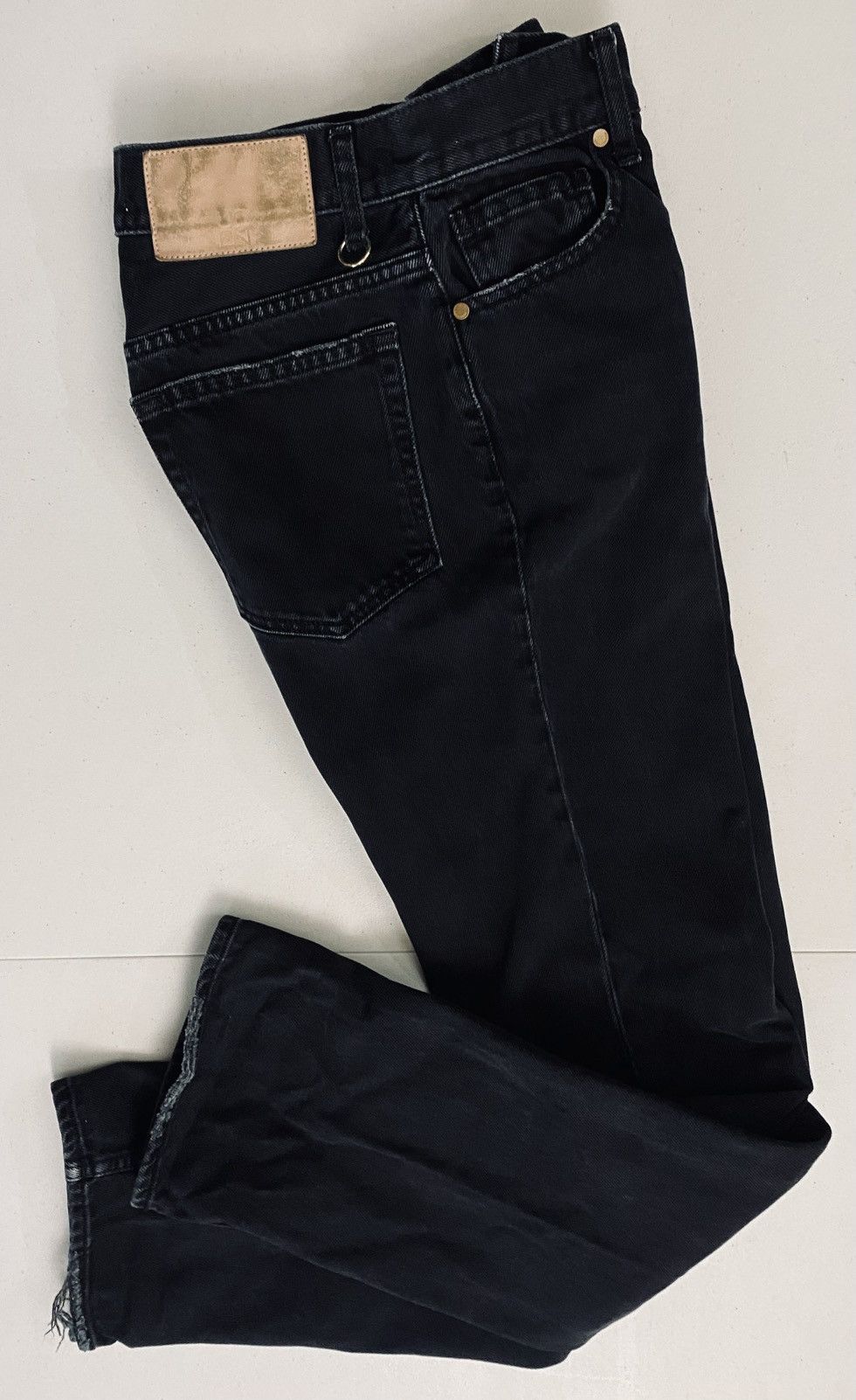 Ulla Johnson Ulla Johnson Black Smoke Wash Agnes Jeans Made in USA 25 VGC Size 25" / US 0 / IT 36 - 6 Thumbnail