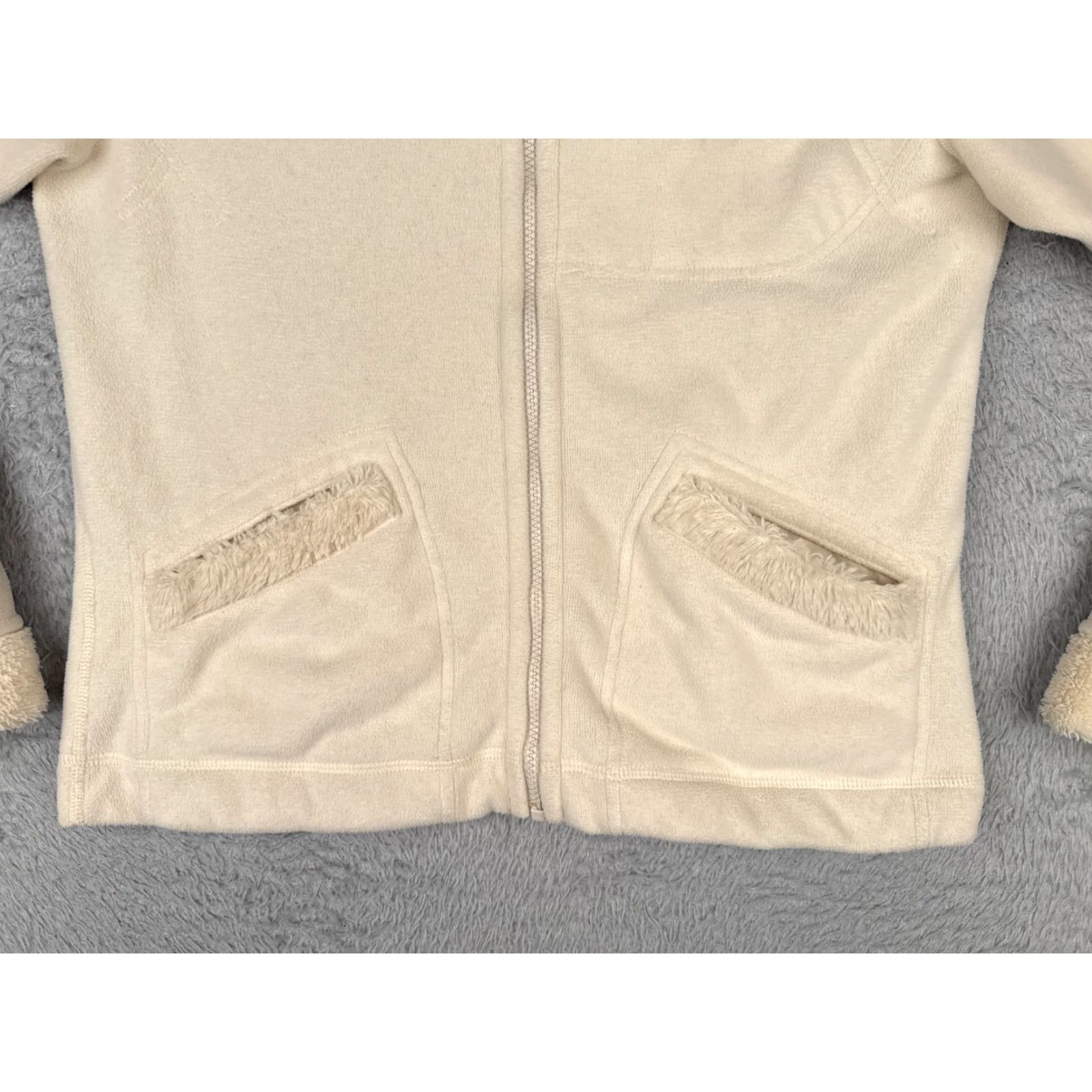 Patagonia Patagonia Jacket Women M Beige Synchilla Windzone Reversible Polartec Full Zip Pockets Hooded Logo Size M / US 6-8 / IT 42-44 - 5 Thumbnail