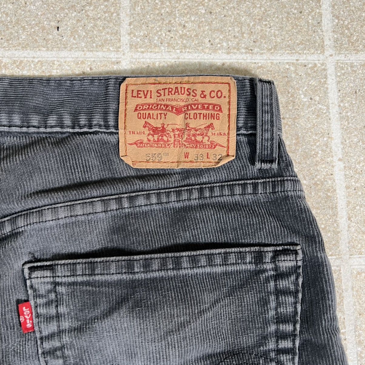 Levi's Levi’s 559 Corduroy Pants 33xx32 Gray Relaxed Straight Y2K Size US 33 - 4 Thumbnail