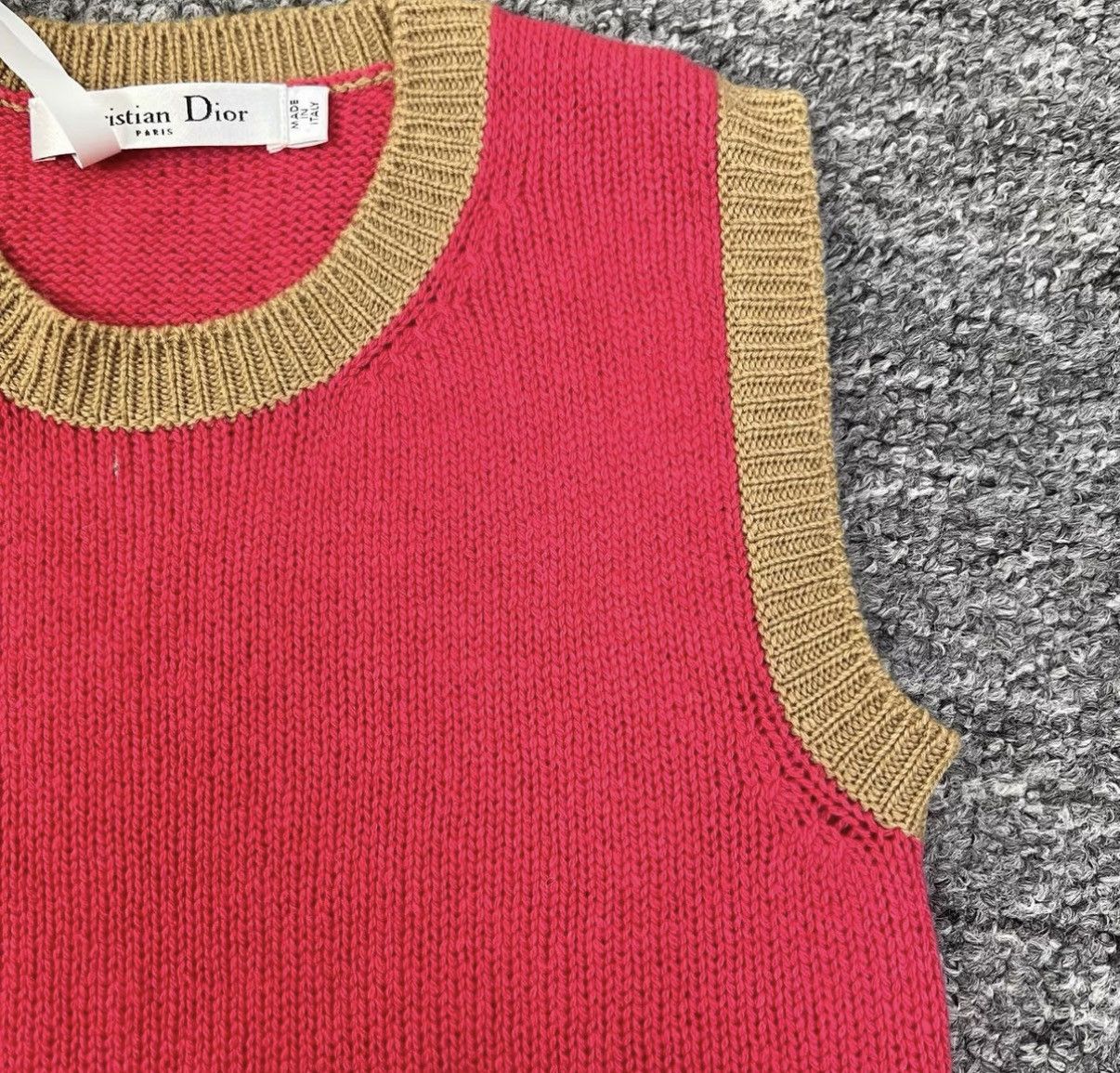 Dior Dior Color Block Knit Vest K12 Size XS / US 0-2 / IT 36-38 - 4 Thumbnail