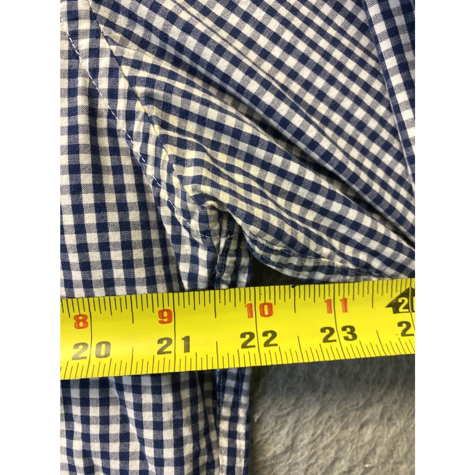 Vintage J.Crew Shirt L Blue Check Button-Down Men’s/98-2 Cotton Blend Knit Casual Button-Up Shirt Mens Regular Fit Size US L / EU 52-54 / 3 - 5 Thumbnail
