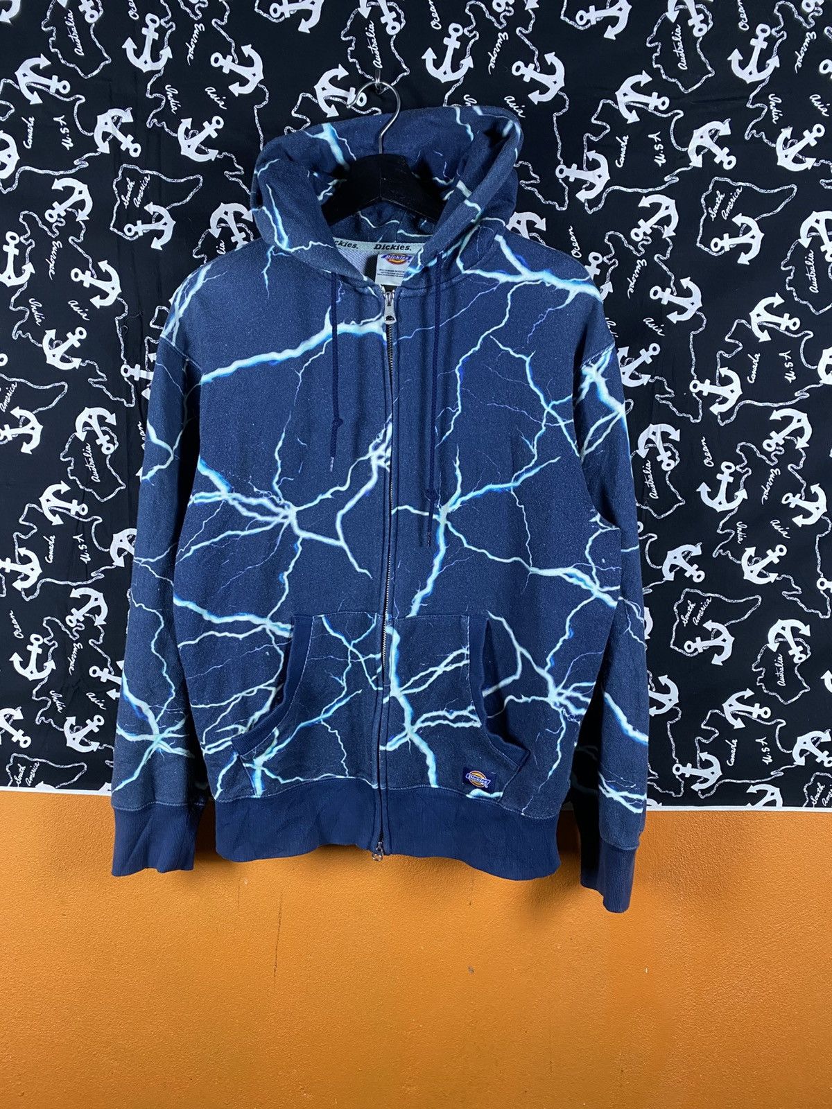 Dickies Dickies Lightning All-Over Print Zip Hoodie Streetwear Size US M / EU 48-50 / 2 - 3 Thumbnail