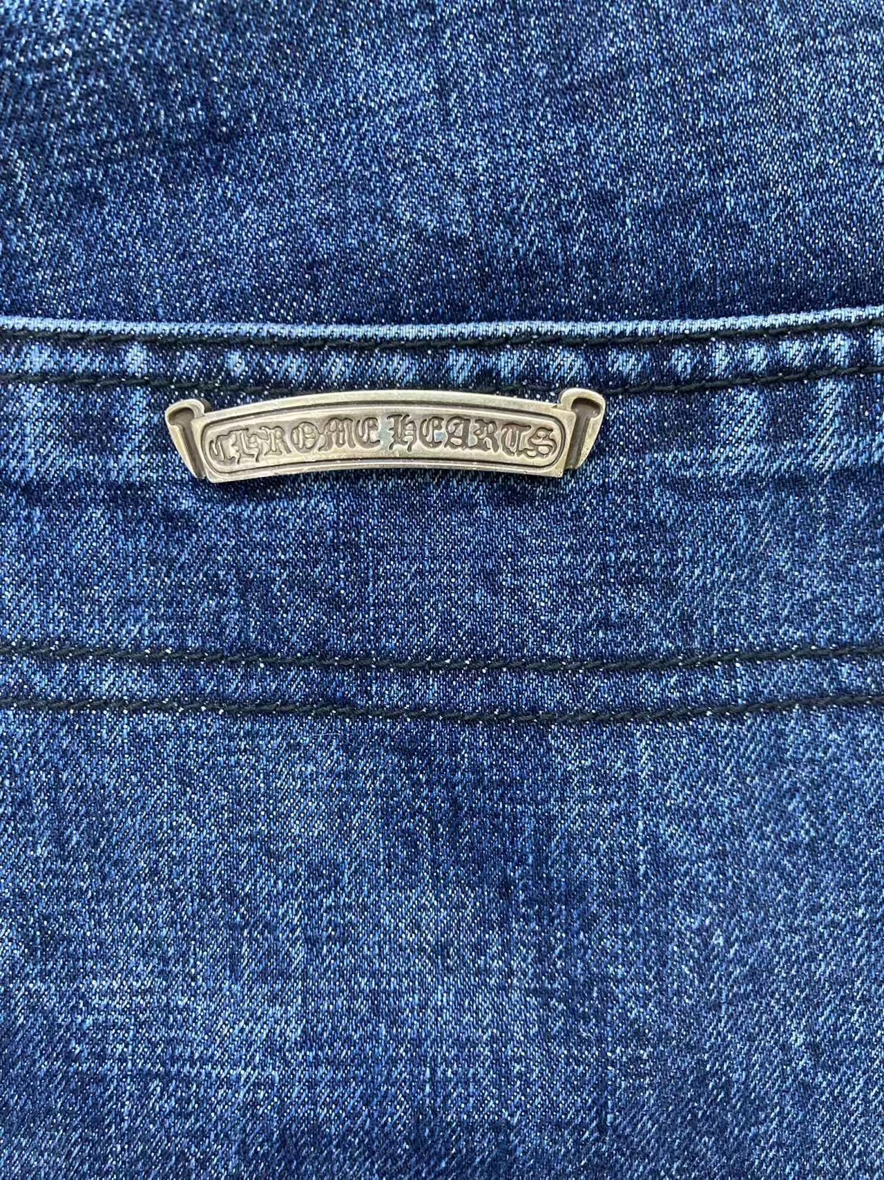 Chrome Hearts Chrome Hearts Rivet Double Knee Denim Carpenter Shorts Size 24" / US 00 / IT 34 - 14 Thumbnail