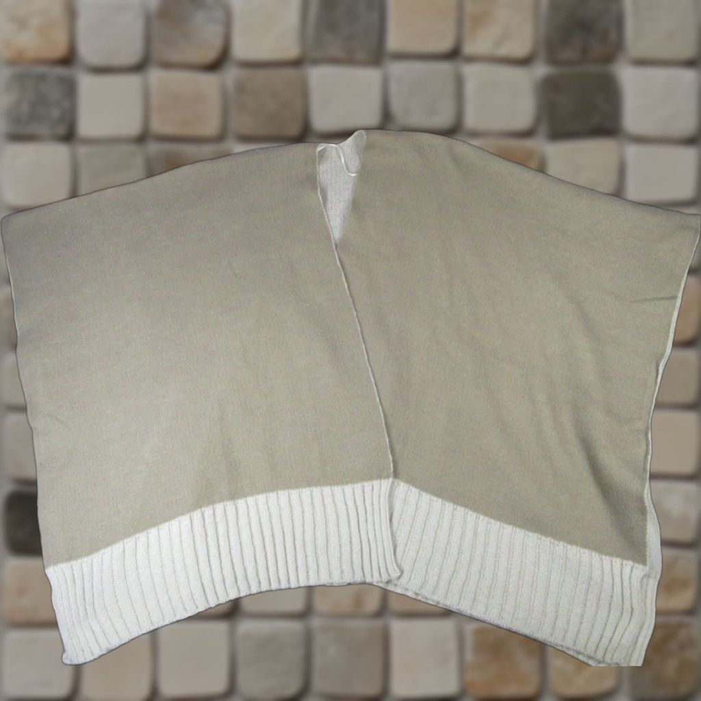 Vintage On 34Th Poncho Womens One Size Brown Beige Knit Open Front New Size ONE SIZE - 1 Thumbnail