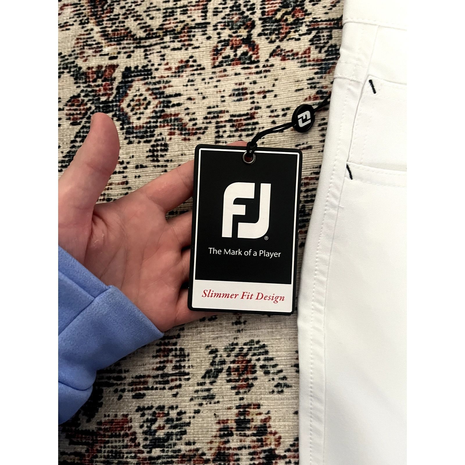 Footjoy Footjoy Men Performance Golf Pant Athletic White 36X34 NWT Size US 36 / EU 52 - 3 Thumbnail