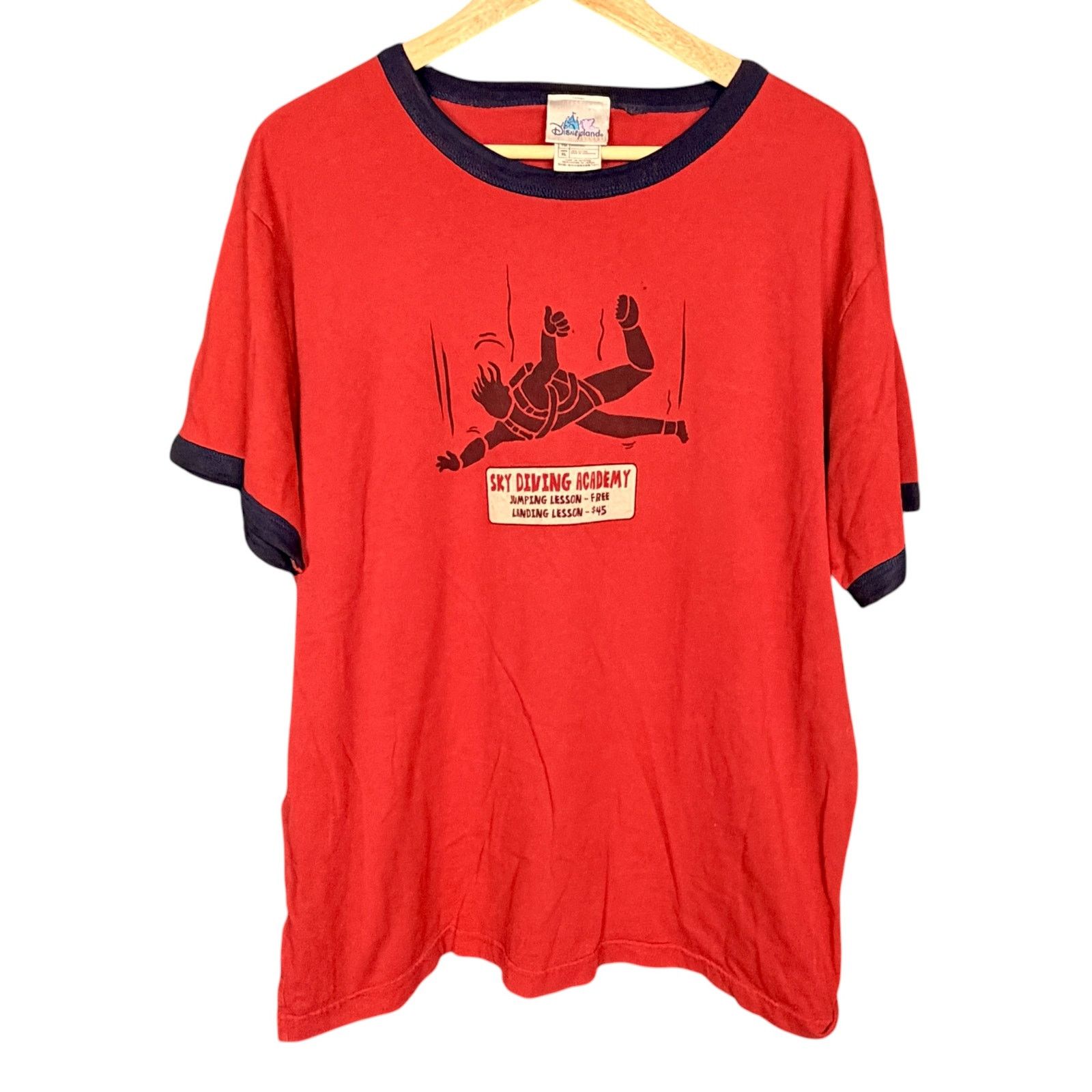 Disney Y2K Disneyland Sky Diving Academy Ringer T CA Adventure XL Size US XL / EU 56 / 4 - 4 Thumbnail