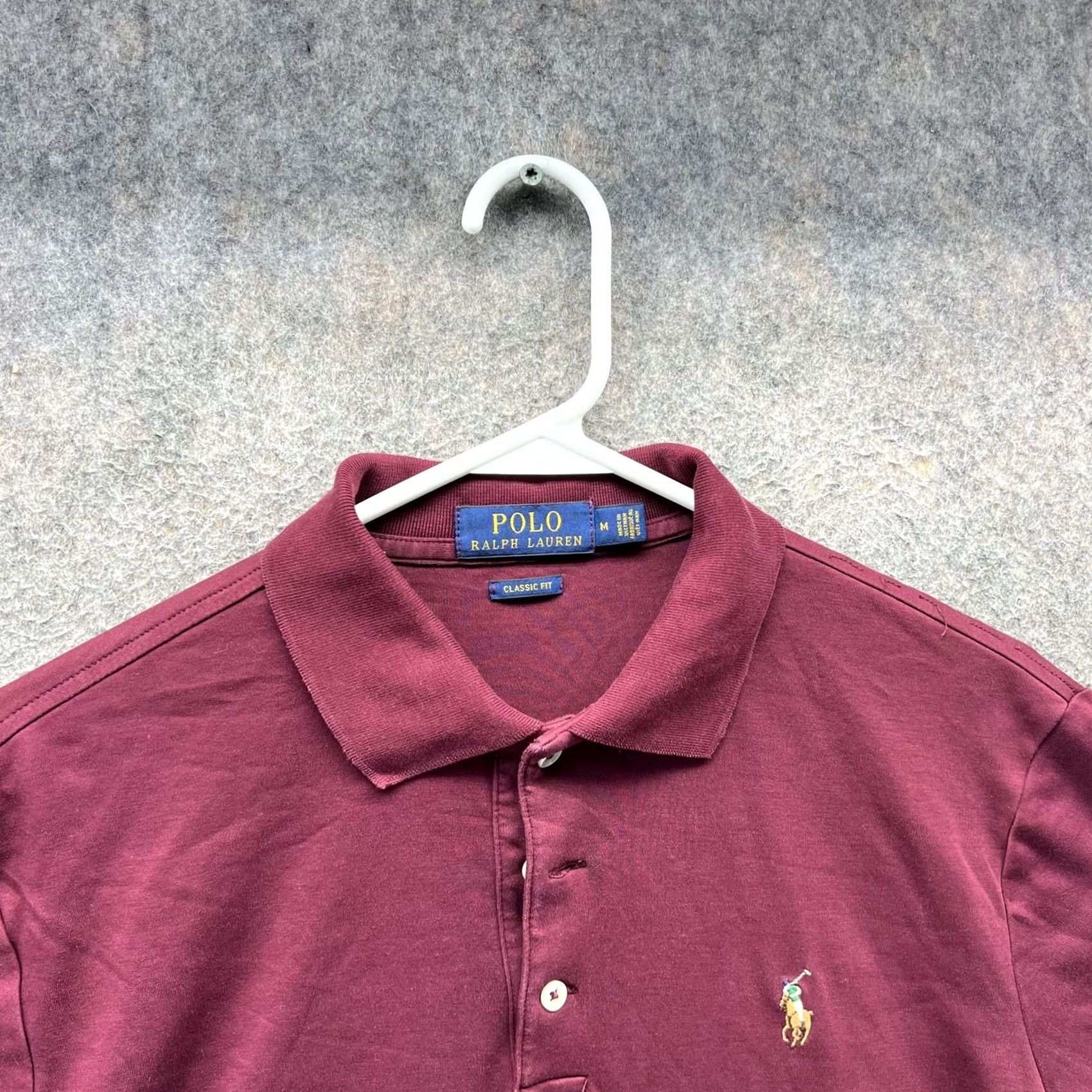 Polo Ralph Lauren Polo Ralph Lauren Polo Shirt Mens Medium Red Classic Fit Cotton Polo Pony Logo Shirt Size US M / EU 48-50 / 2 - 7 Thumbnail