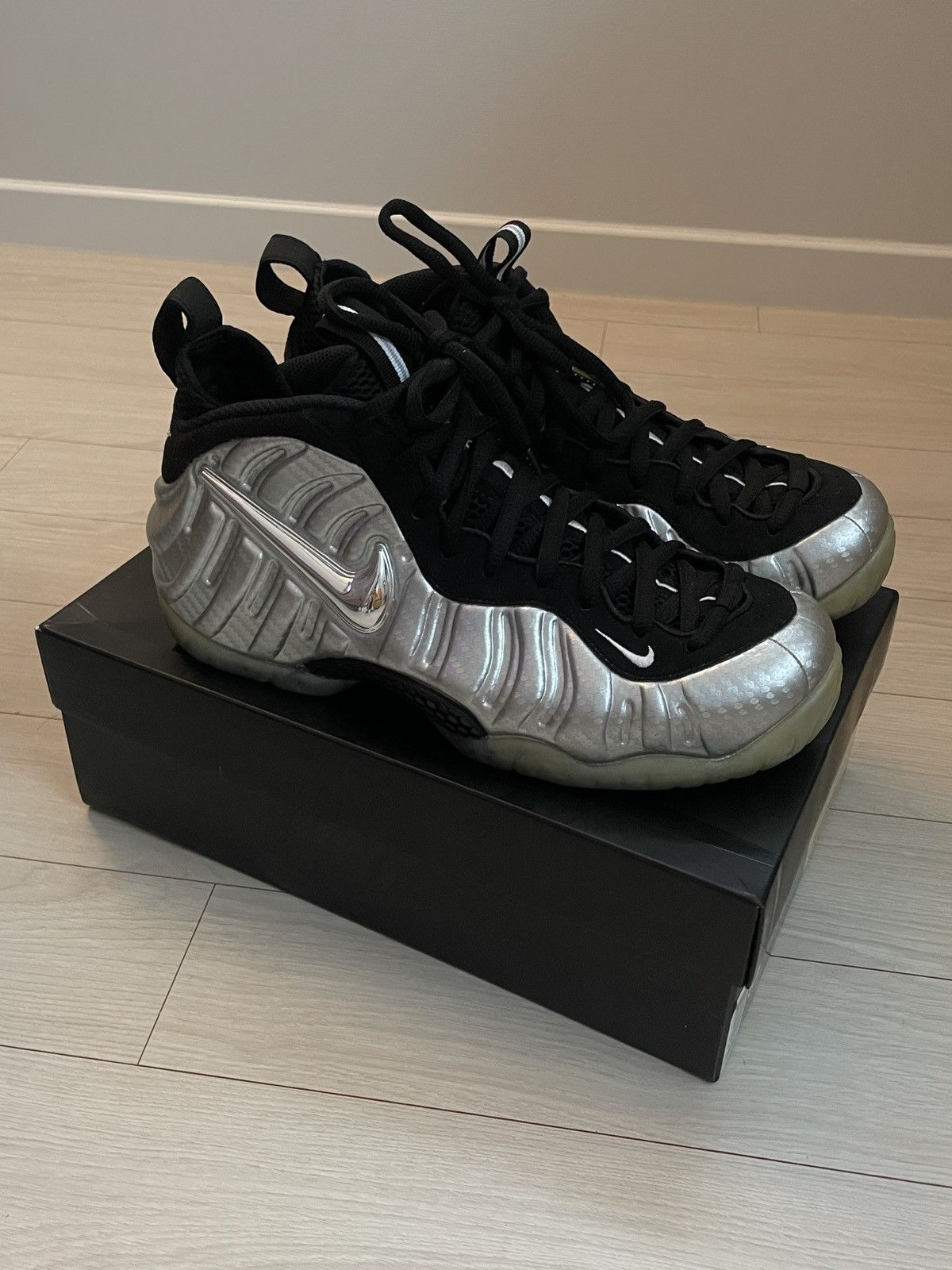 Air Foamposite Pro Metallic Silver