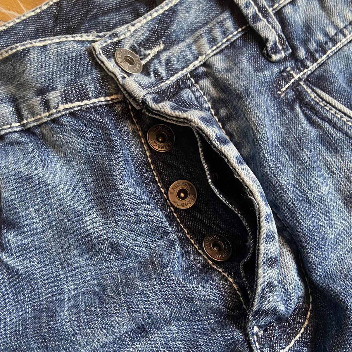 Rainbow 📌 Crazy Rainbow Y2K Avant-Garde Denim Jeans Size US 38 / EU 54 - 13 Thumbnail