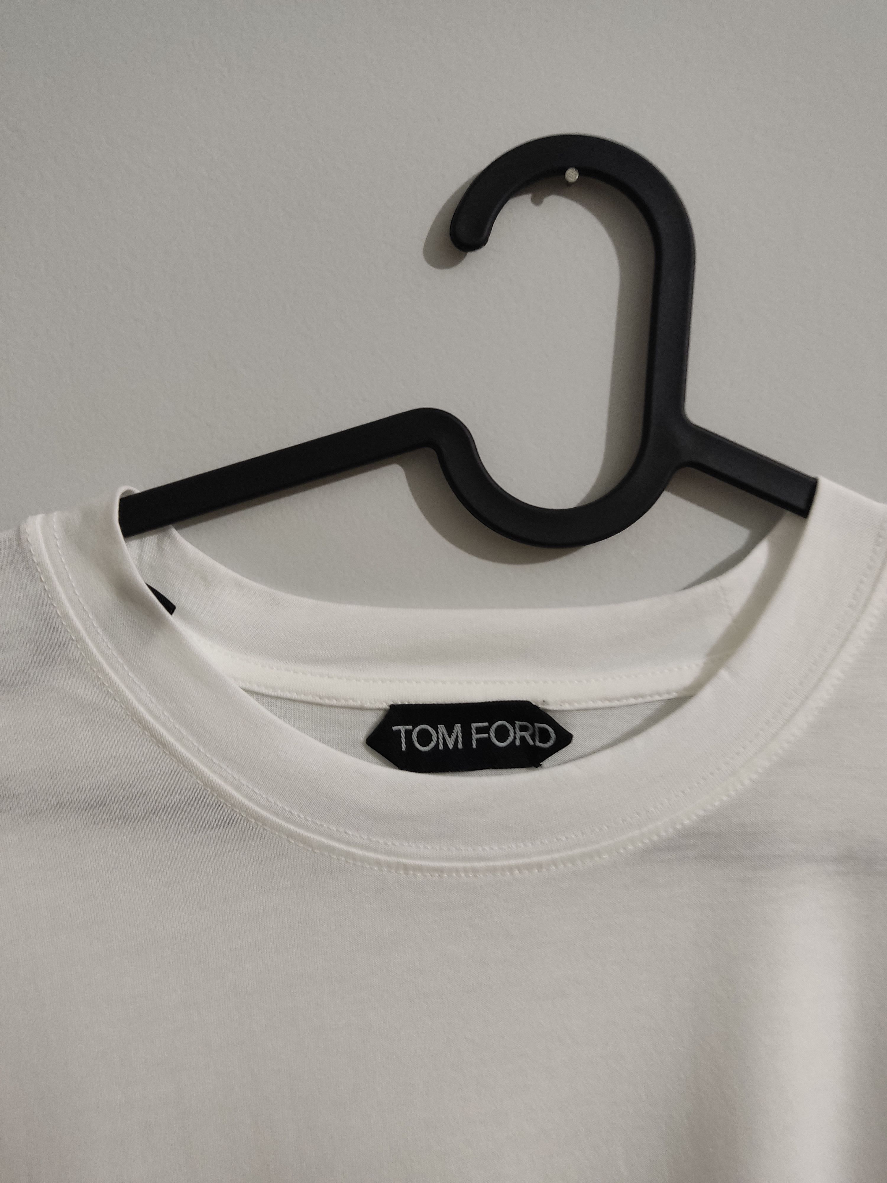 Tom Ford LYOCELL COTTON CREW NECK T-SHIRT Size US L / EU 52-54 / 3 - 2 Thumbnail
