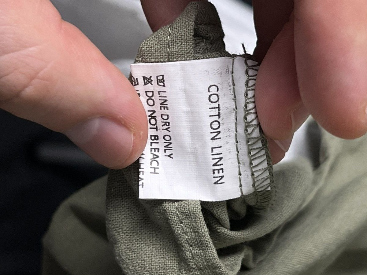 Other Set! White linen pants and green linen shirt old money style Size US 36 / EU 52 - 7 Thumbnail