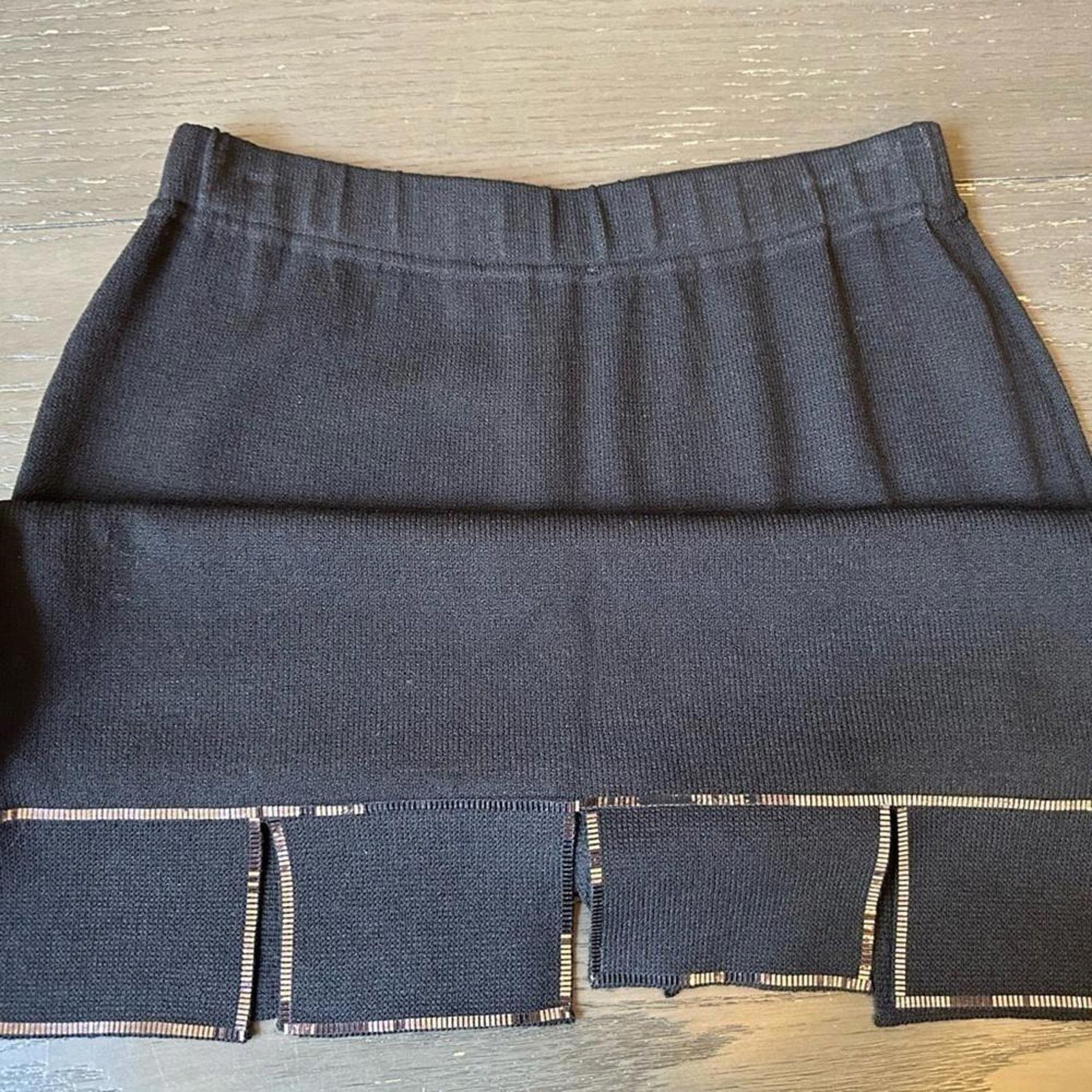 St. John Stylish Black Knit Skirt by St. John - Size 4 Size 27" / US 4 / IT 40 - 3 Thumbnail