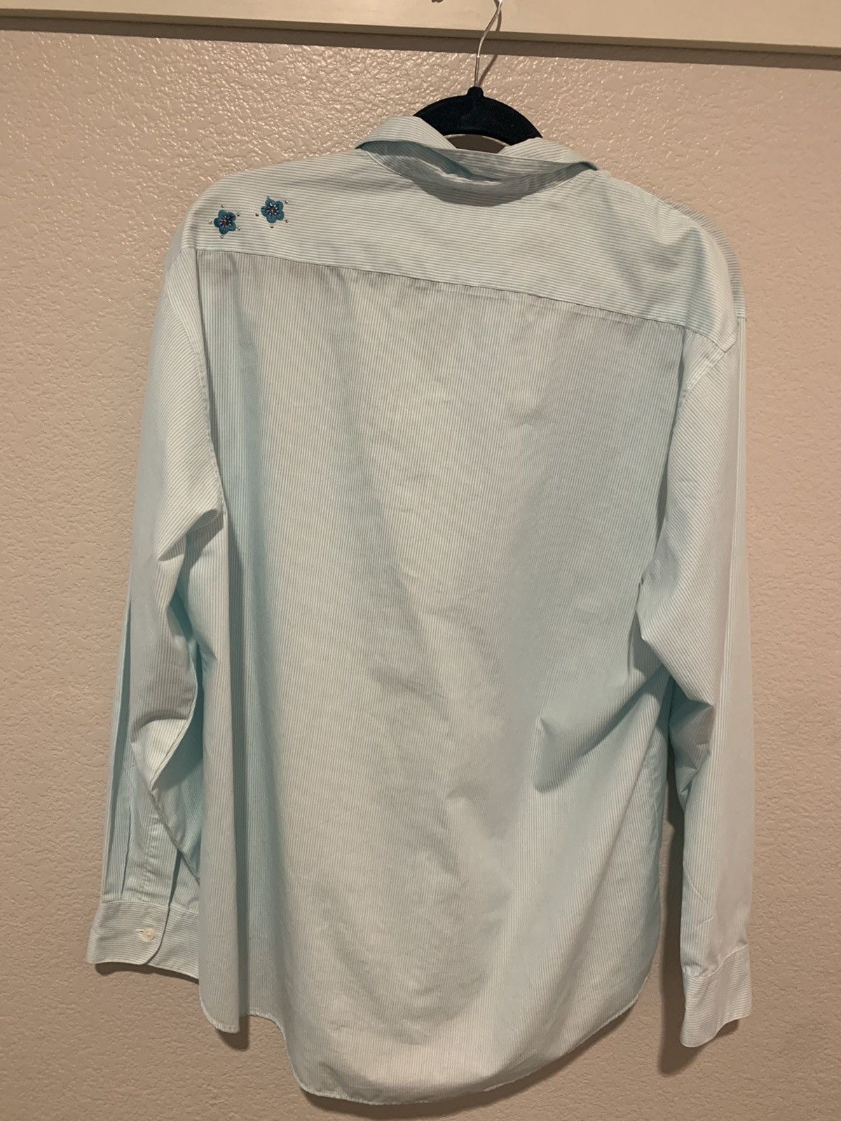 Other Embroidered aqua asian button down Size XL / US 12-14 / IT 48-50 - 2 Thumbnail