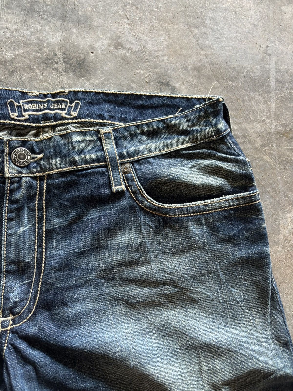 Robins Jeans ROBINS JEANS slim jeans cross wing back patches rapper Size US 34 / EU 50 - 10 Thumbnail