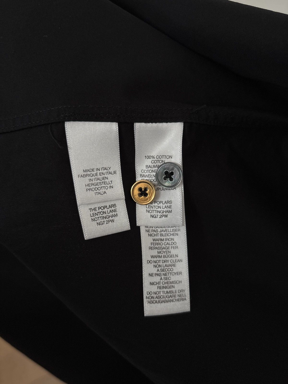 Paul Smith Paul Smith Evening Black Poplin Shirt Size US S / EU 44-46 / 1 - 4 Thumbnail
