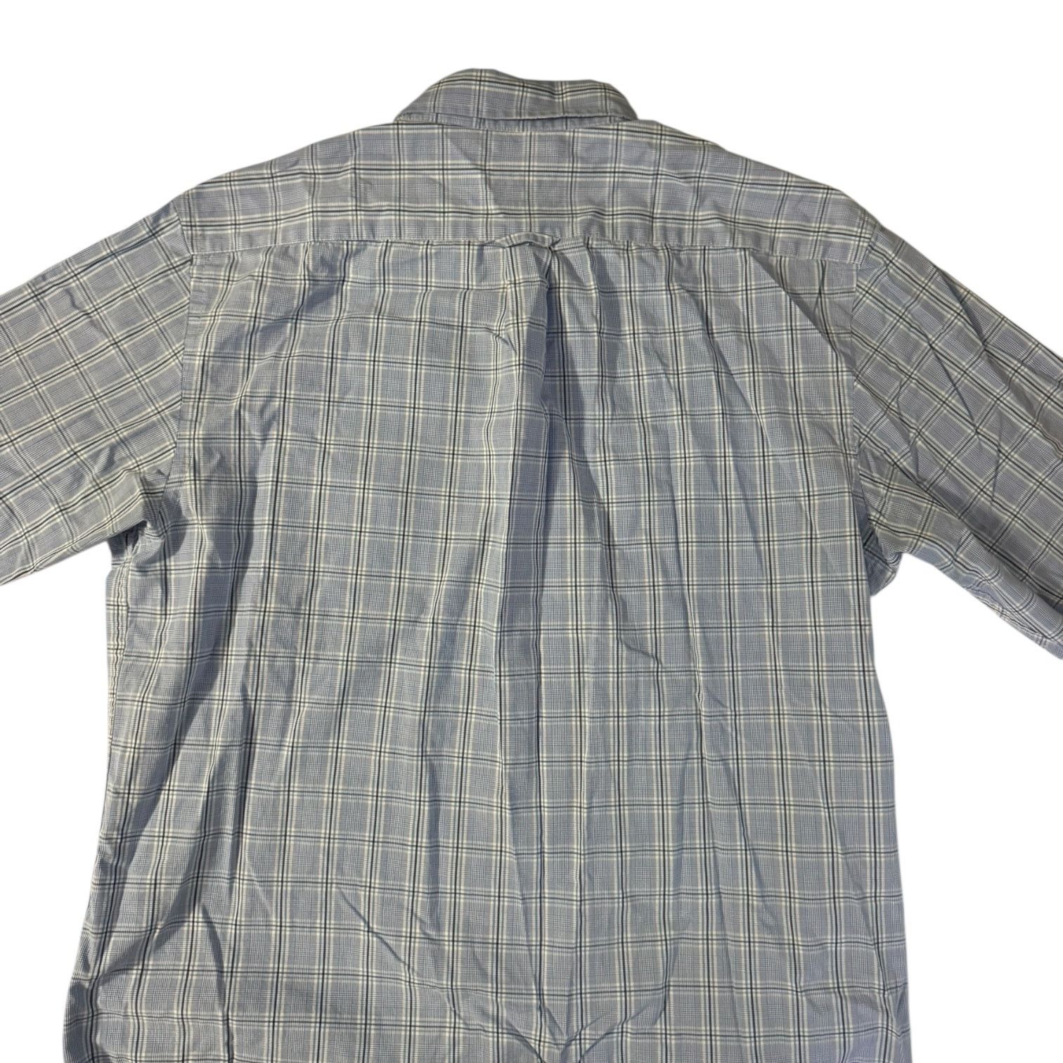 Izod IZOD Blue White Plaid Dress Shirt Lightweight Large Comfort Size US L / EU 52-54 / 3 - 4 Thumbnail