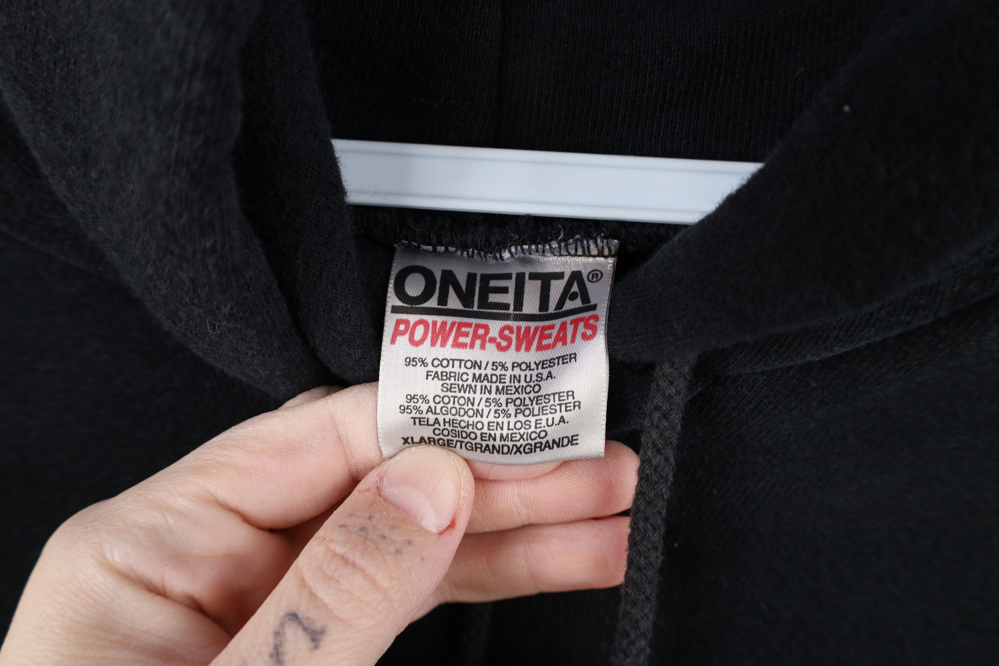 Vintage Vintage 90s Streetwear Heavyweight Side Pocket Hoodie Black Size US XL / EU 56 / 4 - 10 Thumbnail