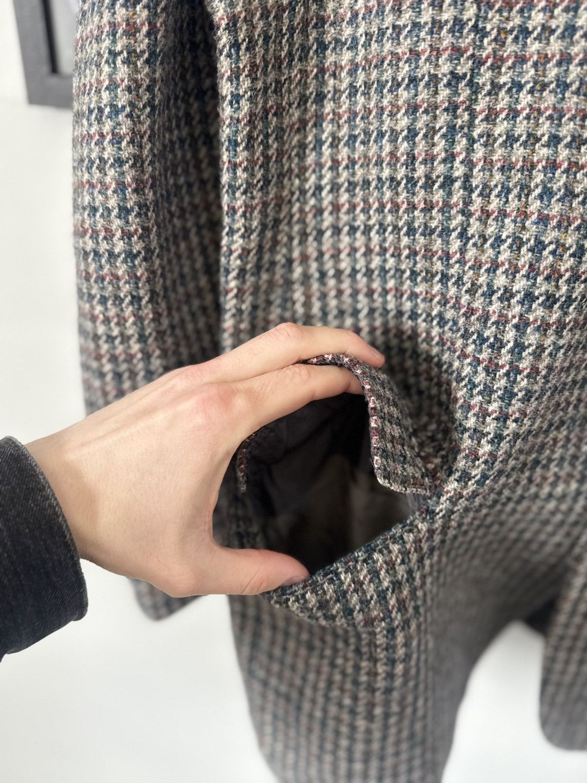 Harris Tweed Blazer 90s HARRIS TWEED JACKET MERCER RRL old money Size 50S - 10 Thumbnail