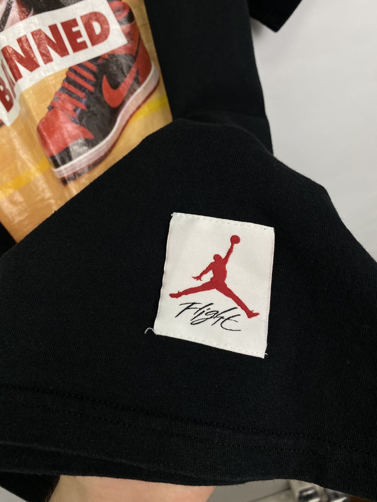 Jordan Brand × Nike × Vintage 🇺🇸 Vintage 90s Jordan Banned T-Shirt Rare Retro USA Hype Y2K Size US L / EU 52-54 / 3 - 5 Thumbnail