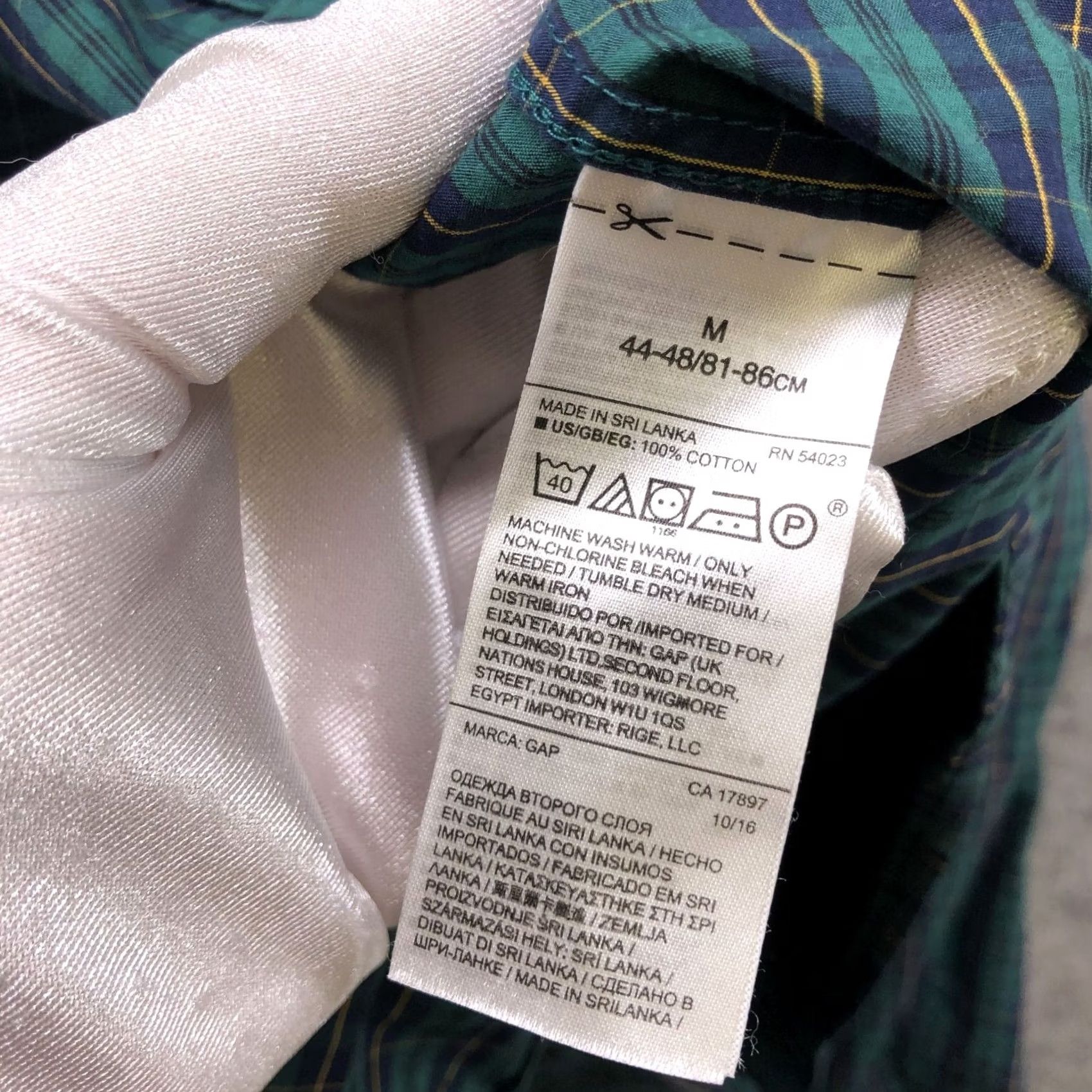 Gap Gap Plaid Button Down Shirt Mens M Green Pine Long Sleeve Size US M / EU 48-50 / 2 - 8 Thumbnail
