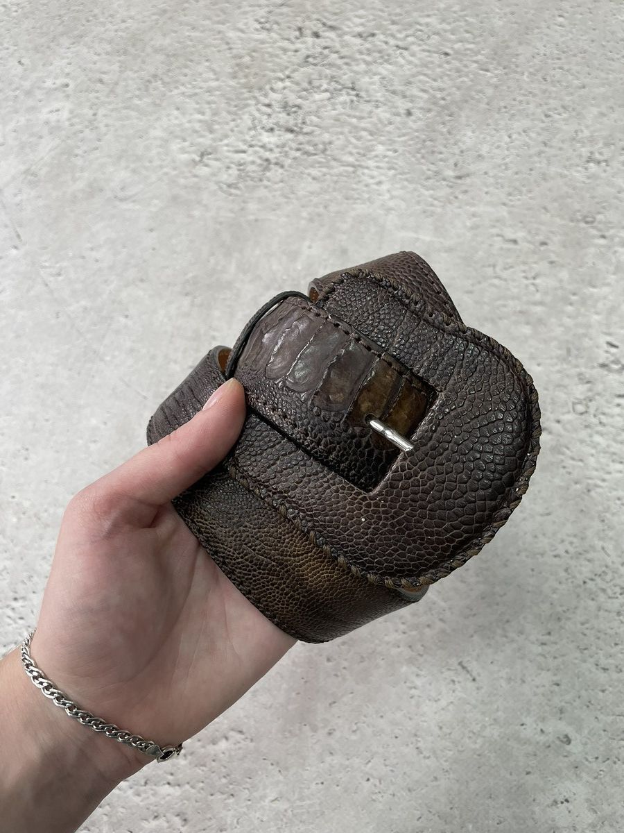 Hysteric Glamour Reptiles House kmrii style leather ostrich belt vintage Size ONE SIZE - 11 Thumbnail